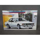 Fujimi - A boxed 1986 released Fujimi 1:24 scale #EM12 BMW 635CSi plastic model kit.