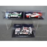 Flyslot - 3 x Lancia 037 models, 1983 Sanremo Rally car, 1984 Costa Brava Rally car,