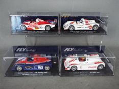 Flyslot - 4 x Lola B98/10 race cars including 1999 Le Mans Jan Lammers car, 2000 Sebring car,