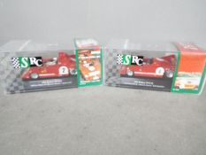 SRC - Slot Racing Company - 2 x Alfa Romeo 33TT12 racing cars,