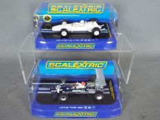 Scalextric - 2 x Lotus Type 49 slot cars,