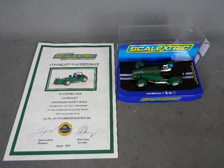 Scalextric - Limited edition Caterham 7 Australian Cub Car made to celebrate the 22nd anniversary