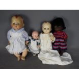 Pedigree, Remco, BND - A collection of four vintage dolls.