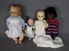 Pedigree, Remco, BND - A collection of four vintage dolls.