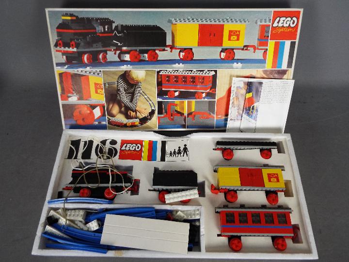 LEGO - A boxed vintage Lego #116 Starter Train Set with Motor.