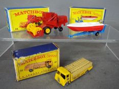 Matchbox, Lesney - Three boxed diecast model vehicles by Matchbox.