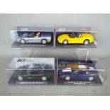 Flyslot - 4 x Chevrolet Corvette models, two convertibles with figures and two Z06 models.