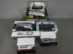 Oxford Diecast - A fleet of seven boxed 1:76 scale 'Eddie Stobart' themed diecast model vehicles by
