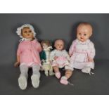Kader, Others - A creche of four vintage dolls, including a plastic Kader dolls marked Kader,