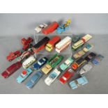 Dinky Toys, Corgi Toys, Budgie - An unboxed grouping of diecast model vehicles.