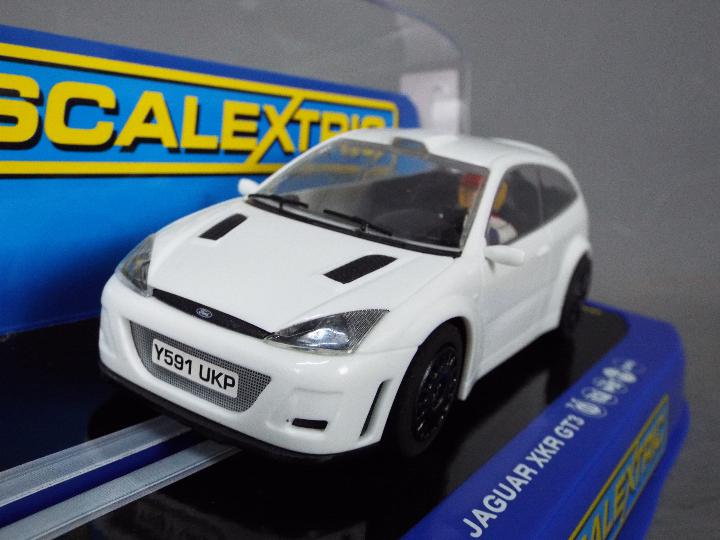 Scalextric - An unusual Ford Focus WRC model in plain white with ...