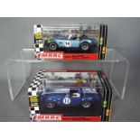 MRRC - 2 x Shelby Cobra race cars by Model Road Racing Cars. # MO-35A, # MO-35E.