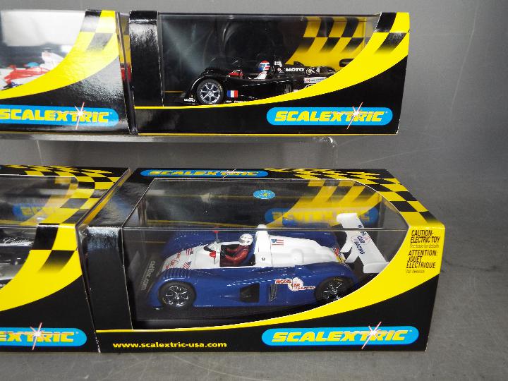 Scalextric - 4 x cars, a 2002 Toyota F1, 3 x Cadillac LMP cars. # C2455, # C2426T, # C2259, # C2340. - Image 3 of 3