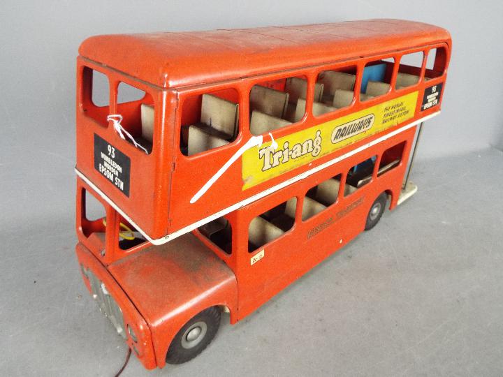 Triang - An unboxed large pressed steel Triang Routemaster Bus. - Image 2 of 5