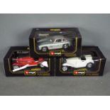 Bburago - Three boxed 1:18 scale diecast model cars by Bburago.