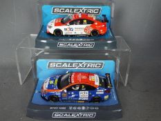 Scalextric - 2 x MG6 British Touring Car Championship cars,