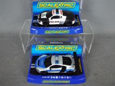 Scalextric - 2 x Audi R8 models,