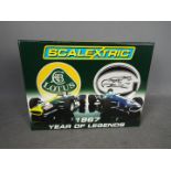 Scalextric - A limited edition 1967 Year of Legends Lotus and Eagle-Gurney Weslake V-12. # C2923A.