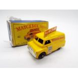 Matchbox, Lesney - A boxed Matchbox #42 Evening News Van,