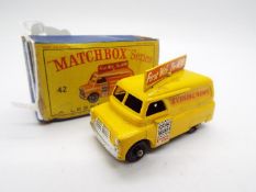 Matchbox, Lesney - A boxed Matchbox #42 Evening News Van,