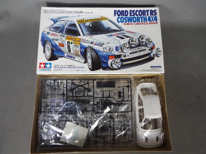 Tamiya - A boxed 1994 Tamiya #24144 1:24 scale Ford Escort RS Cosworth 4x4 '94 Monte Carlo Rally