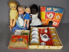 Palitoy, Rosedbud, Spears Games, Others - Four vintage unboxed dolls,