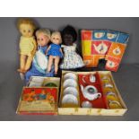 Palitoy, Rosedbud, Spears Games, Others - Four vintage unboxed dolls,