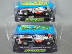 Scalextric - 2 x Vodafone McLaren Mercedes F1 cars,