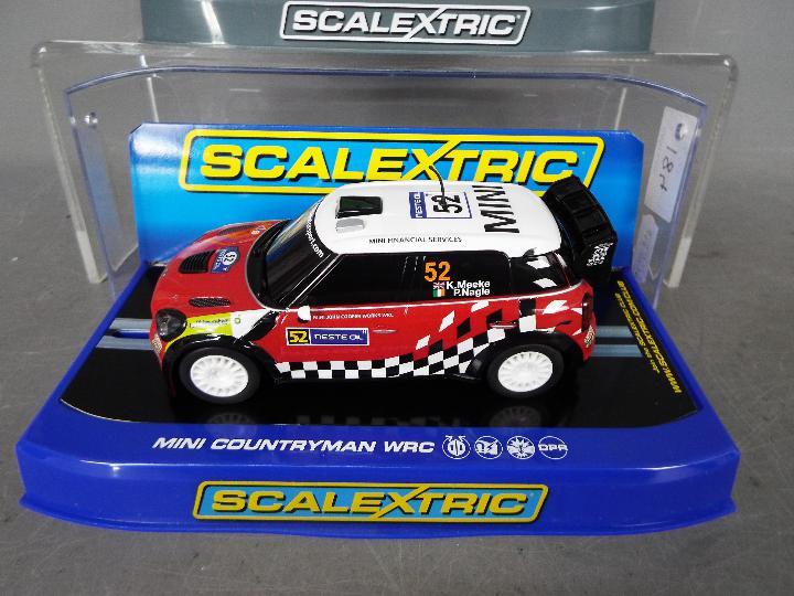 Scalextric - 2 x Mini models, a Countryman WRC driven by Kris Meeke, - Image 2 of 3