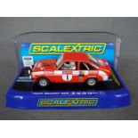 Scalextric - Roger Clark's 1975 Welsh Rally winning Ford Escort Mk2 in Cossack livery. # C3483.