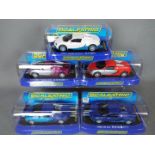 Scalextric - 5 x Bugatti Veyron models in various colours,