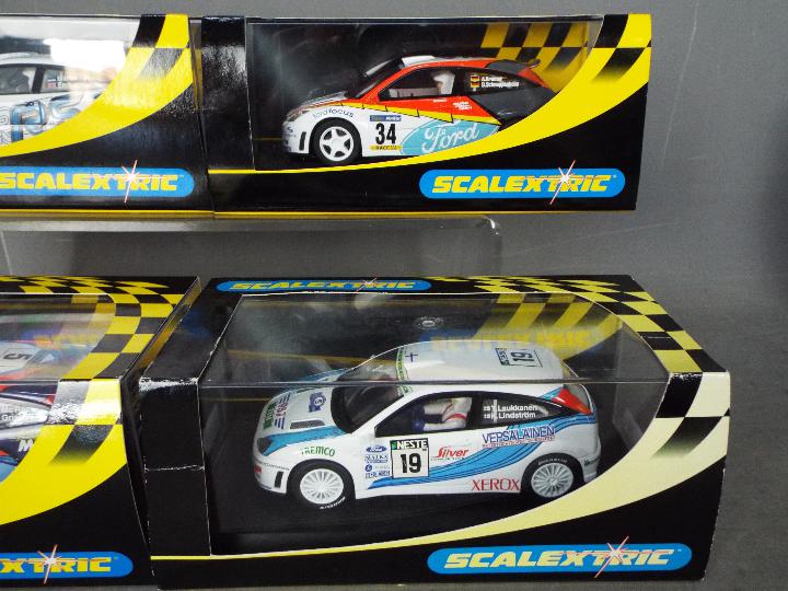 Scalextric - 4 x Ford Focus RS WRC models in different liveries including the number 5 McRae / - Image 3 of 3