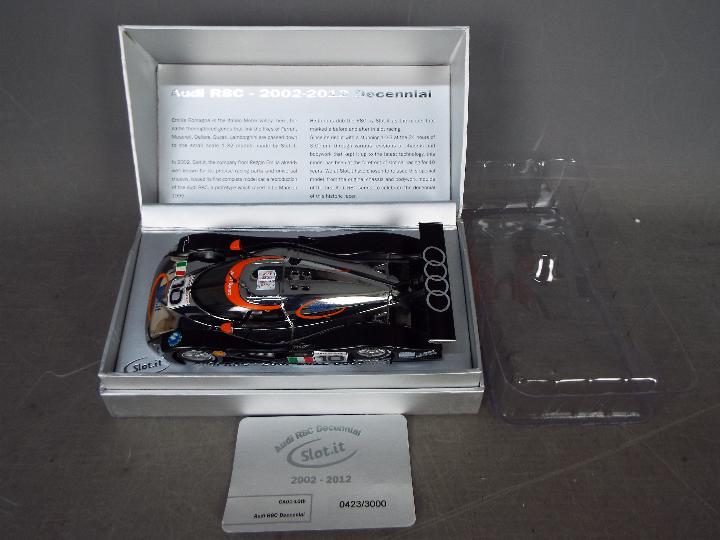 Slot-it - A limited edition Audi R8C Decennial Le Mans car, number 0423 of only 3000 produced.