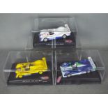 Spirit - 3 x Oreca Dallara slot cars in different liveries including Deutsche Bank and the yellow