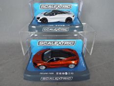 Scalextric - 2 x McLaren 720S models, # C3982, # C3895.