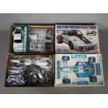 Tamiya - Two boxed plastic model car kits from Tamiya.