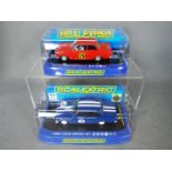 Scalextric - 2 x 1964 Ford Cortina MkI racing cars,