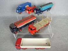Dinky Toys - Six mainly restored / repainted and unboxed Dinky Toy commercial vehicles.