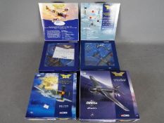 Corgi Aviation Archive - four 1:72 scale diecast model aeroplanes comprising Mitsubishi A6M2 Zero