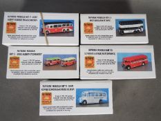 Sunrise Models - A collection of 5 x bus model kits in 1:76 scale including Albion FT3, Guy Arab,
