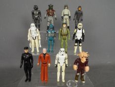 Star Wars, Kenner, Hasbro, LFL, CPG, GMFGI - A squadron of 12 loose vintage Star Wars figures.