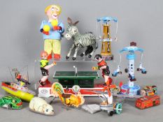 Paya - Rattandeep - Yonezawa - A collection of 13 x tin plate toys of various ages including ping