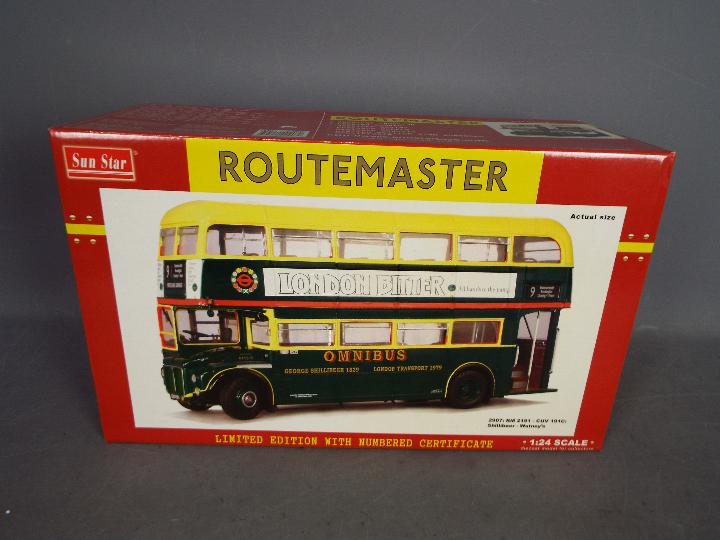 Sun Star - A boxed Sun Star 1:24 scale Limited Edition #2907 Routemaster Bus RM2191 - CUV 191C - Image 4 of 4