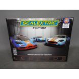 Scalextric - A limited edition Gulf Legends 3 x car set with a McLaren F1 GTR,