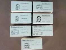 Wheelbase Models - A fleet of 7 x resin bus model kits in 1:76 scale including Burlingham Leyland