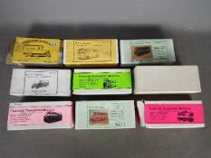 RTC Models - Transport Replicas - Model Bus Co - A collection of 9 x bus and van white metal model