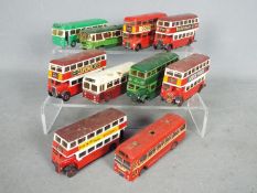 SMTS, Pirate Models, Westward - A fleet of 10 unboxed kitbuilt white metal model buses.