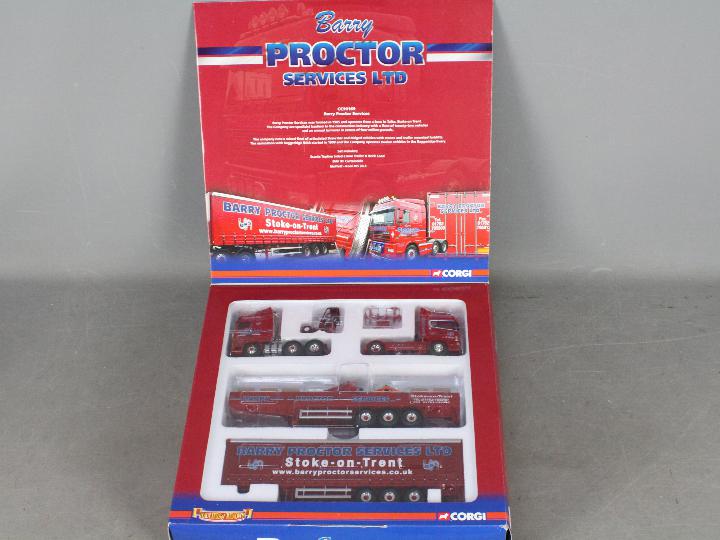 Corgi - Hauliers of Renown - A two truck set in the livery of Barry Proctor Services Ltd. # CC99169.
