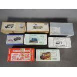 RTC Models - Pirate Models - Model Bus Co - A collection of 8 x bus and van white metal model kits