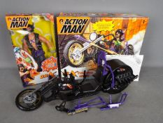 Action Man - Hasbro - A Dr X figure and Dr X Chopper Moto. # 89518176, # 89512176.